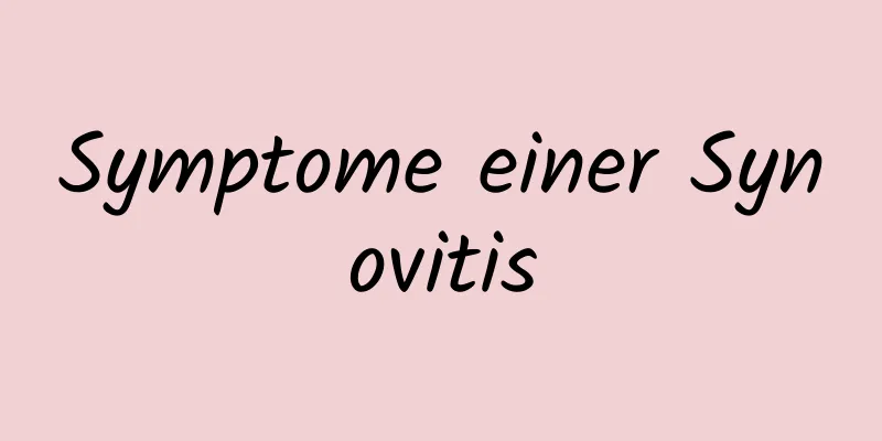 Symptome einer Synovitis