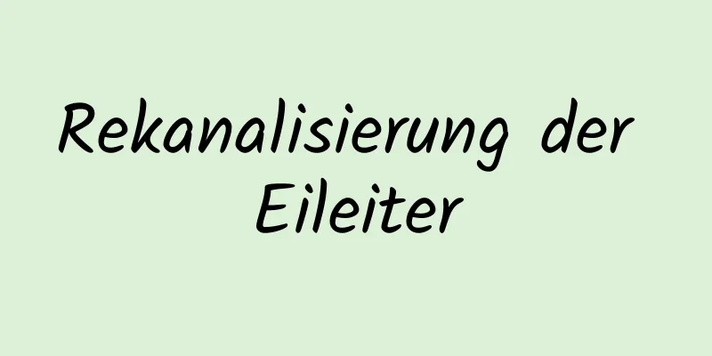 Rekanalisierung der Eileiter