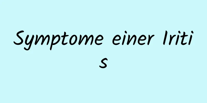 Symptome einer Iritis