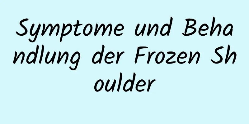 Symptome und Behandlung der Frozen Shoulder