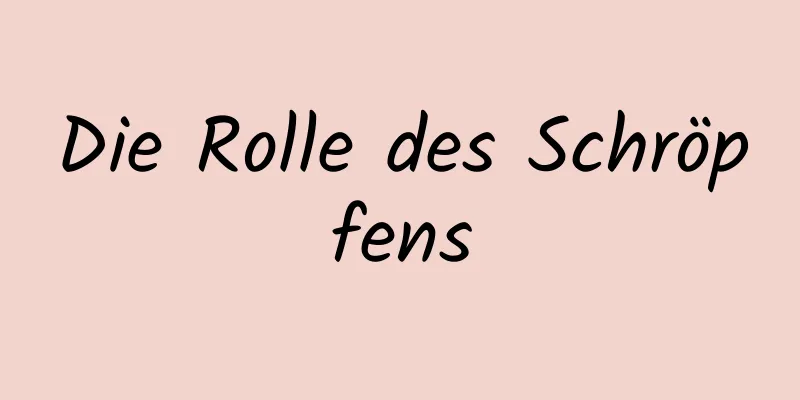 Die Rolle des Schröpfens