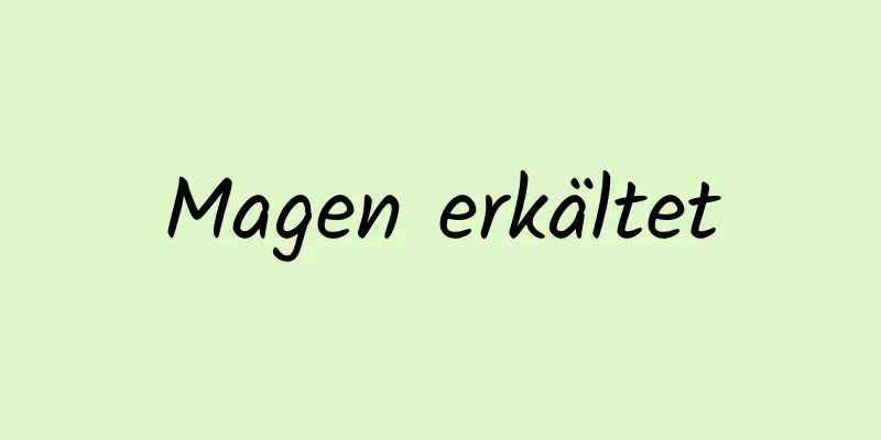 Magen erkältet