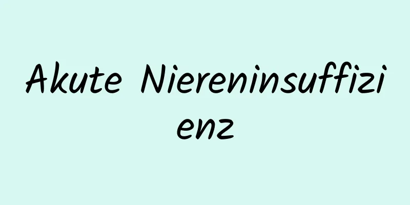 Akute Niereninsuffizienz