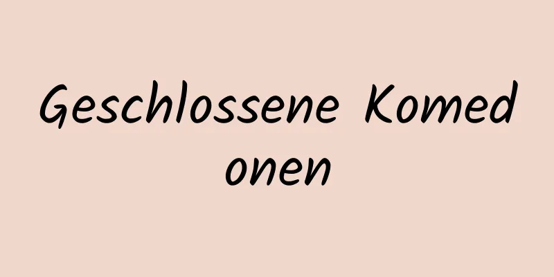 Geschlossene Komedonen