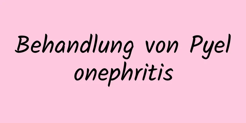 Behandlung von Pyelonephritis