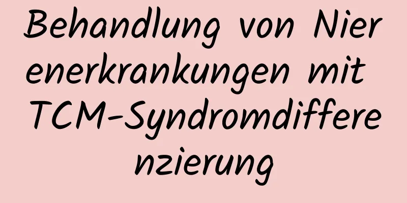 Behandlung von Nierenerkrankungen mit TCM-Syndromdifferenzierung