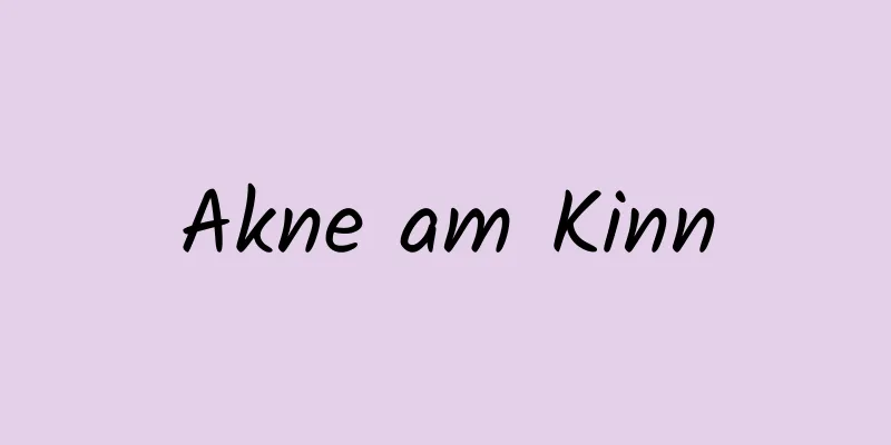 Akne am Kinn