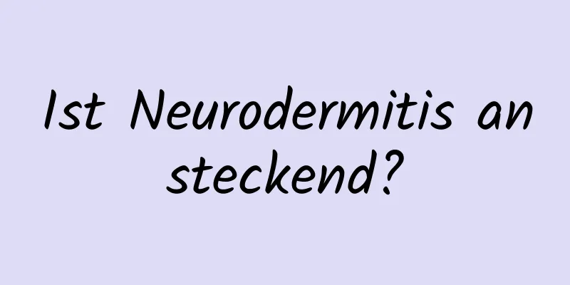 Ist Neurodermitis ansteckend?