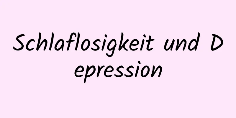 Schlaflosigkeit und Depression