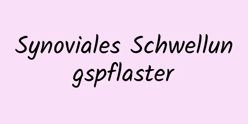 Synoviales Schwellungspflaster