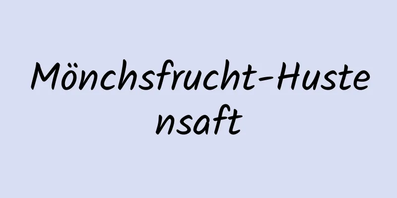 Mönchsfrucht-Hustensaft