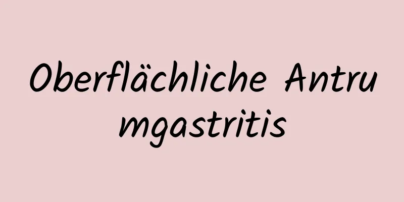 Oberflächliche Antrumgastritis