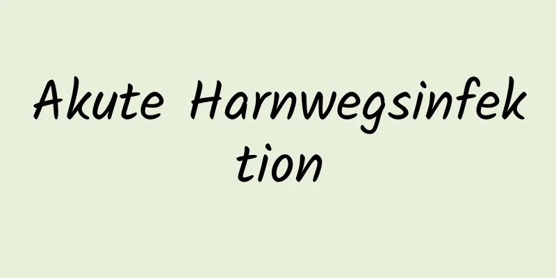 Akute Harnwegsinfektion