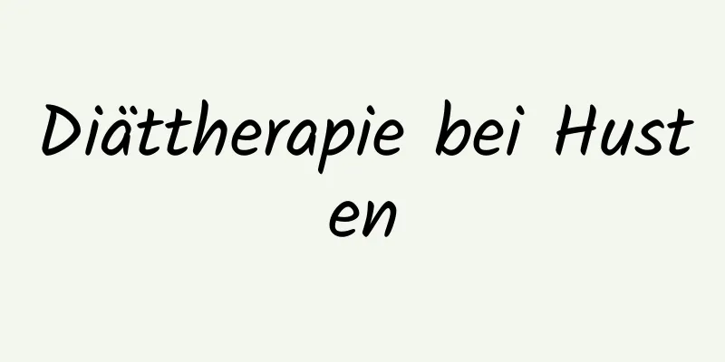 Diättherapie bei Husten