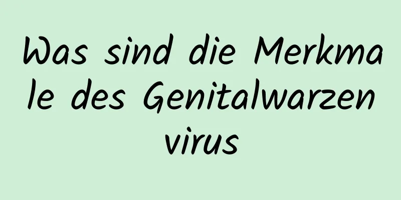 Was sind die Merkmale des Genitalwarzenvirus
