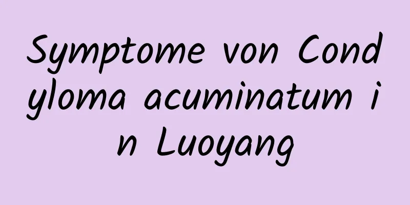 Symptome von Condyloma acuminatum in Luoyang