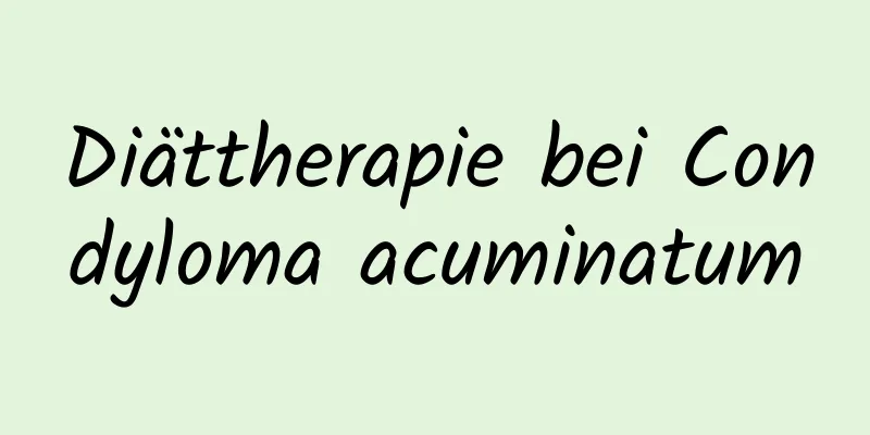 Diättherapie bei Condyloma acuminatum