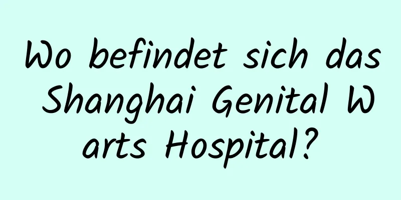 Wo befindet sich das Shanghai Genital Warts Hospital?