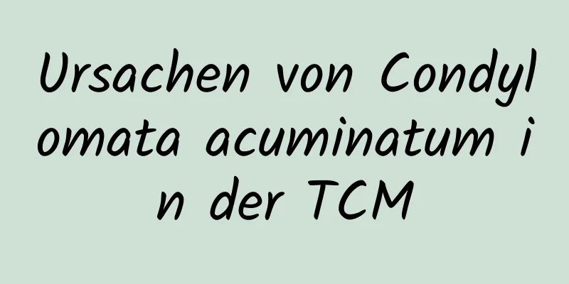 Ursachen von Condylomata acuminatum in der TCM