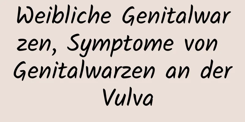 Weibliche Genitalwarzen, Symptome von Genitalwarzen an der Vulva